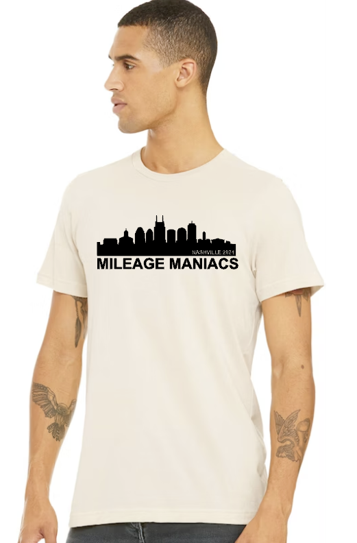 Mileage Maniacs Nashville HRI 2024 (skyline) - Mileage Maniacs - Unisex Tee