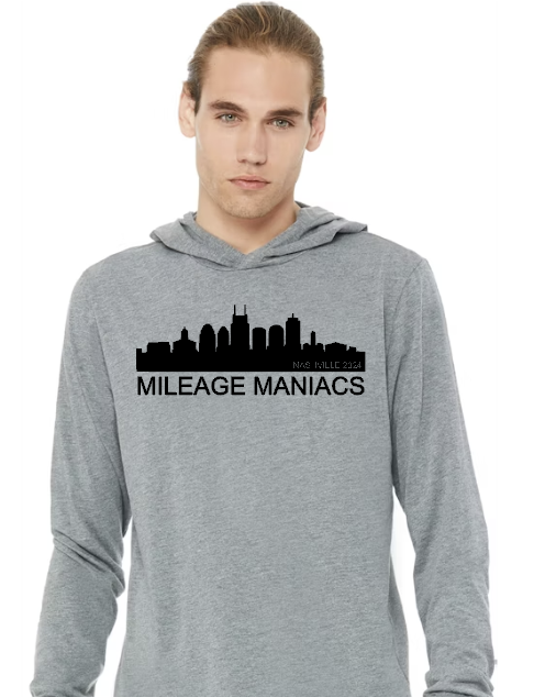 Mileage Maniacs Nashville 2024 (skyline)- Light Hoodie