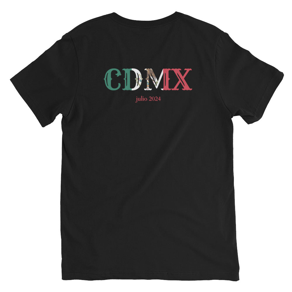 Unofficial Squad CDMX - Unisex Short Sleeve V-Neck T-Shirt