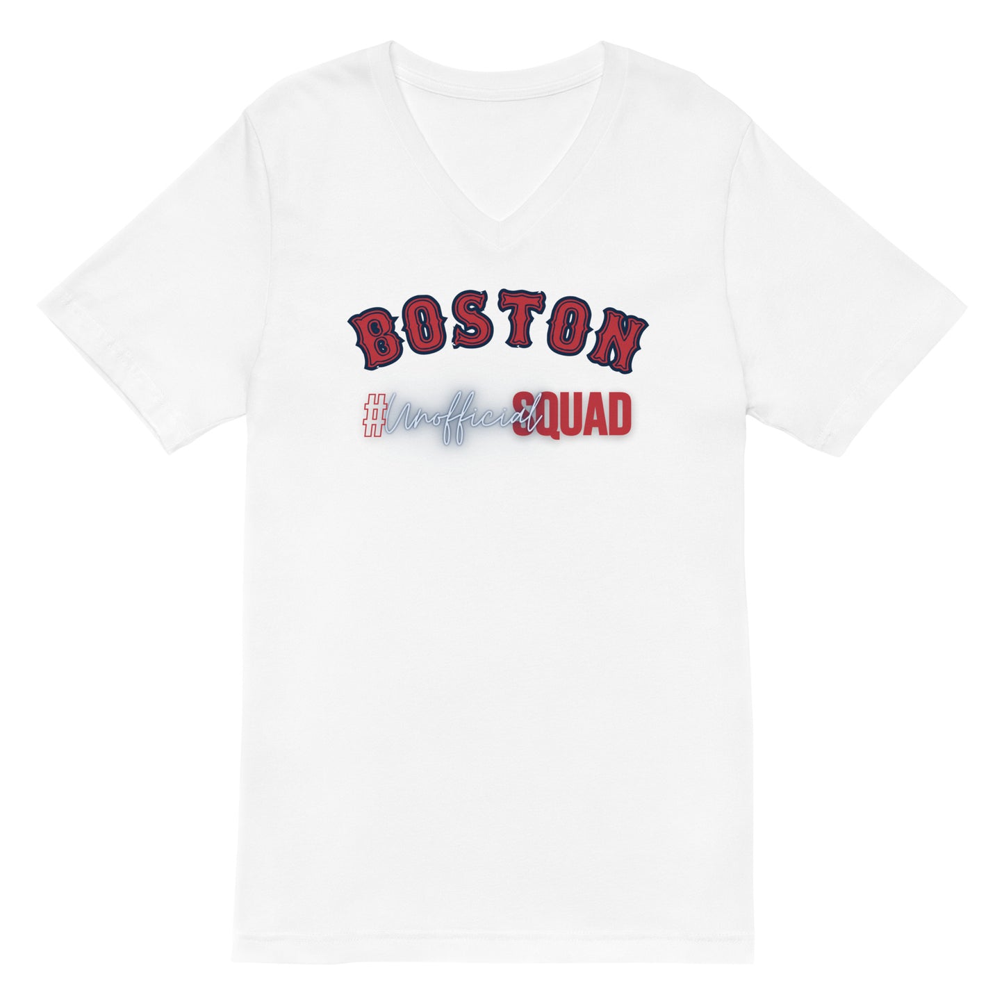 Unofficial Squad Boston - Unisex Short Sleeve V-Neck T-Shirt