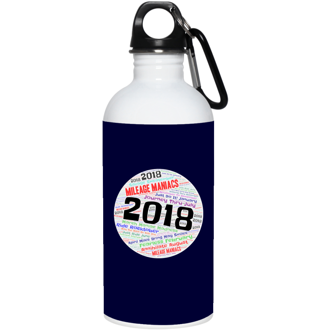 Mileage Maniacs Year 2018 20 oz. Stainless Steel Water Bottle