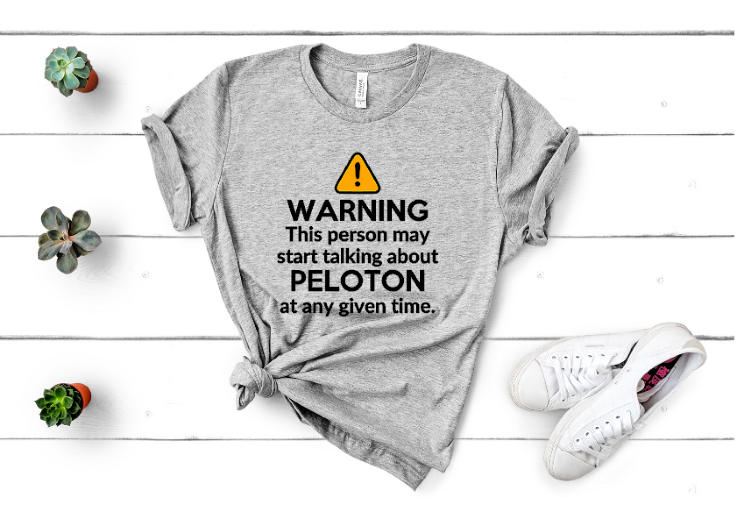 Warning! This Person Talks About Peloton - Unisex Tee