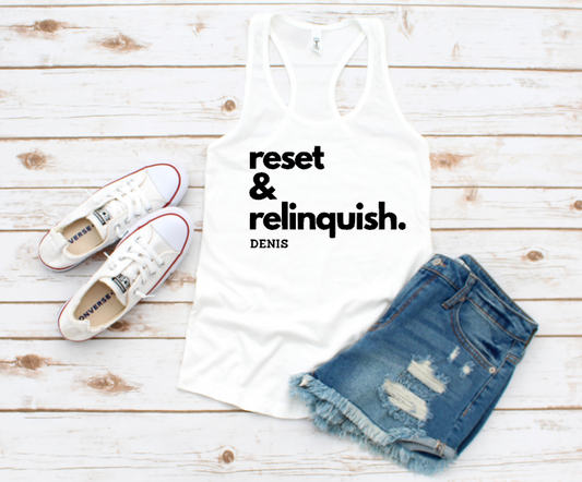 Reset and Relinquish - Racerback Tank