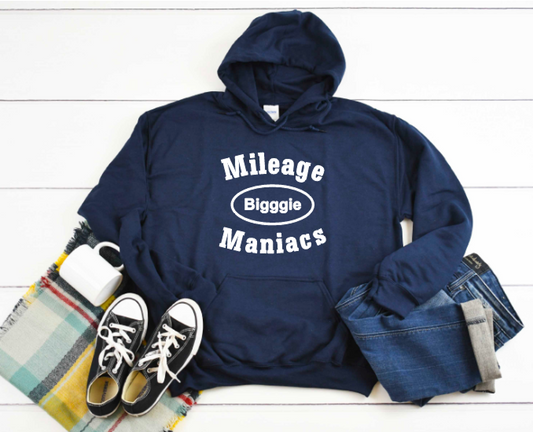 Mileage Maniacs with LB Name- Heavy Hoodie
