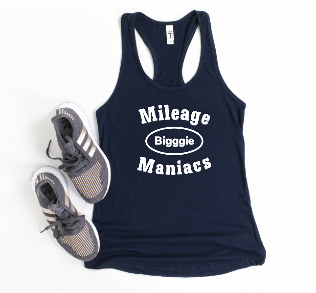 Mileage Maniacs with Leaderboard Name- Racerback Tank