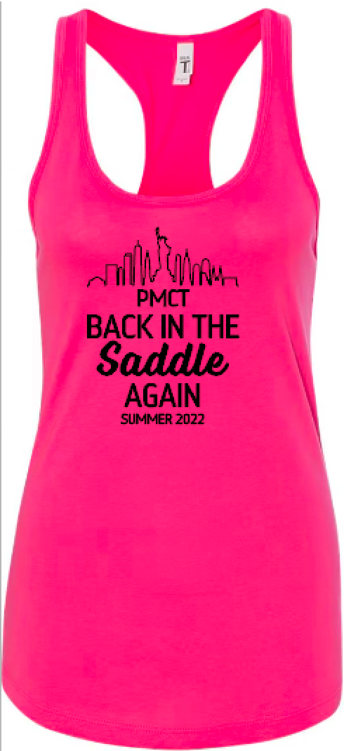 PMCT- Back in the Saddle-Racerback Tank