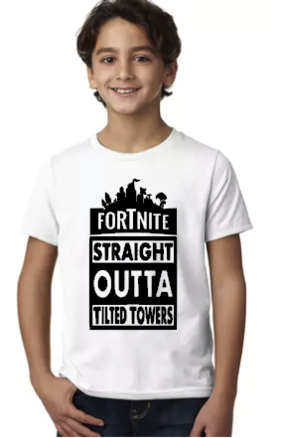 Fortnite Straight Outta Tilted Towers - Kids Tee