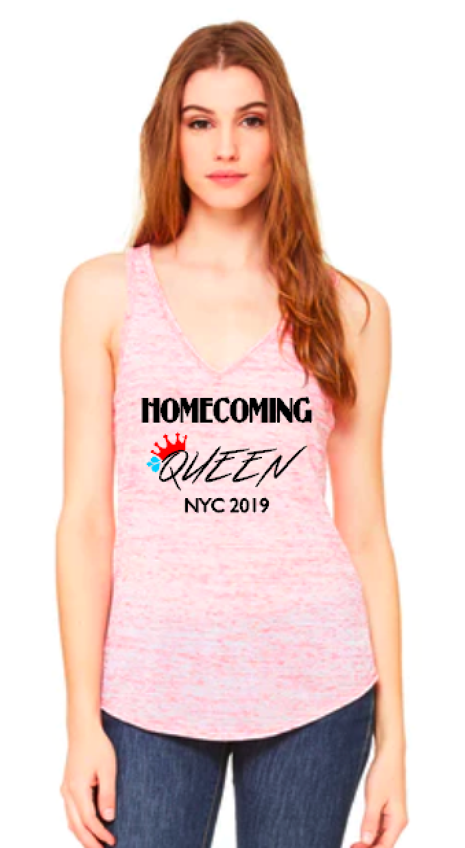 Homecoming Queen 2019- Flowy V-Neck Tank