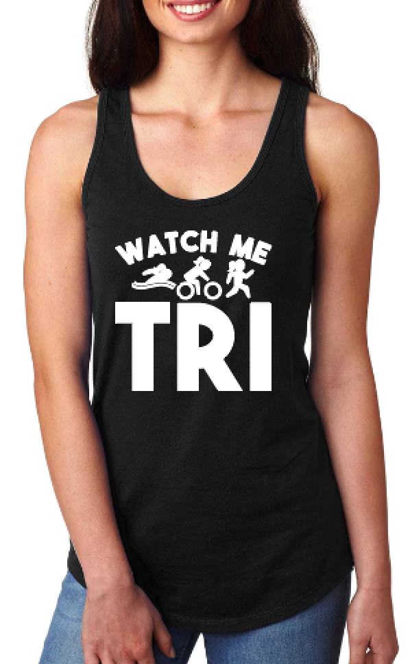 Watch Me TRI - Racerback Tank