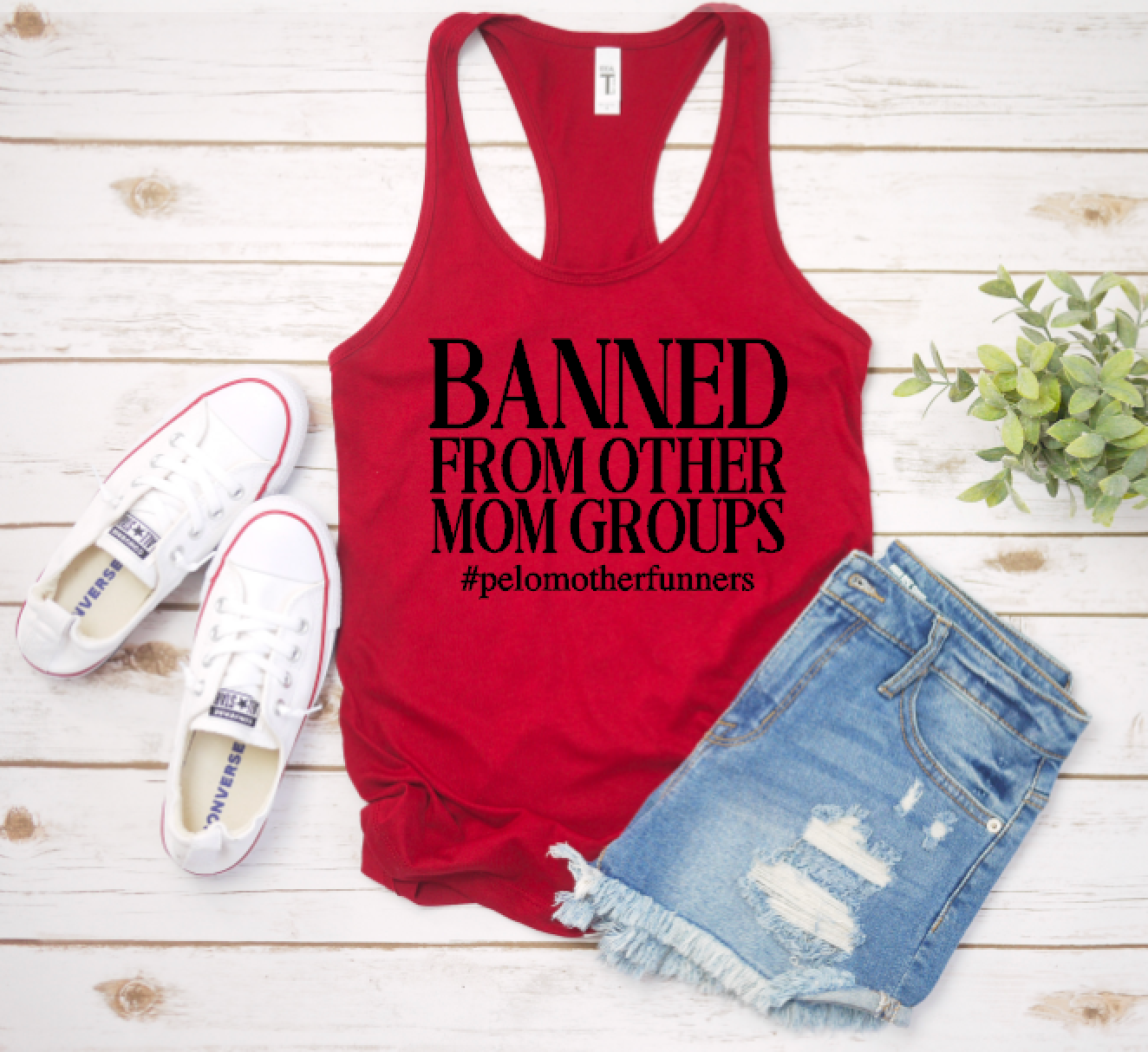 Banned From Other Mom Groups - Racerback Tank