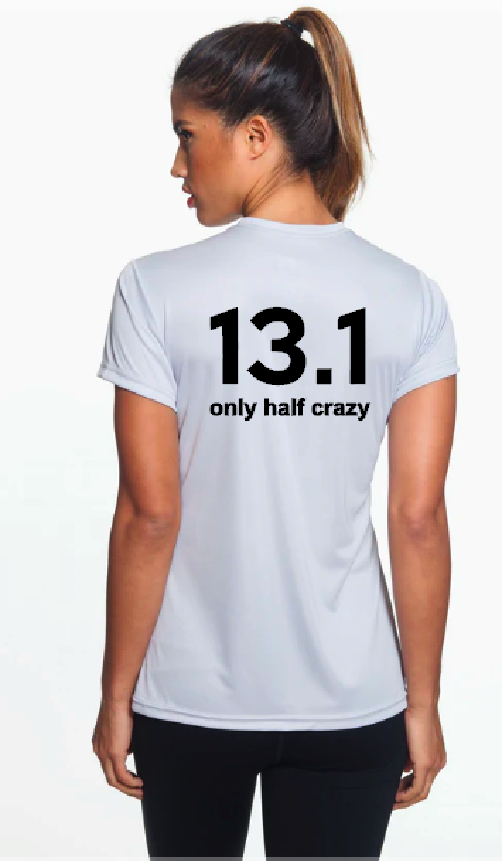 Personalized Half Crazy - Ladies' Cooling Performance T-Shirt