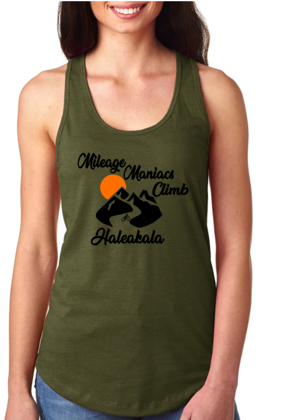 Mileage Maniacs Climb Haleakala - Racerback Tank