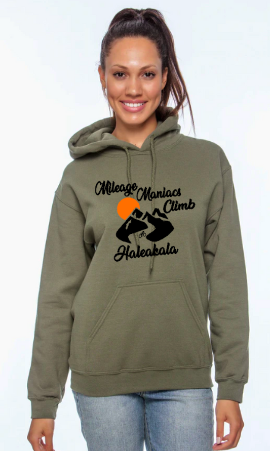 Mileage Maniacs Climb Haleakala- Heavy Hoodie