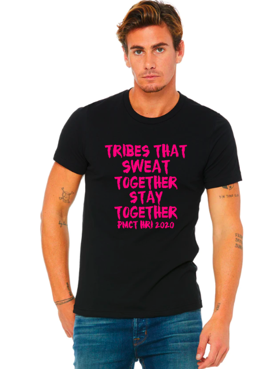 Tribes That Sweat Together (pink) - Unisex Tee