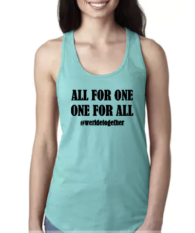 All for One, One for All - Racerback Tank