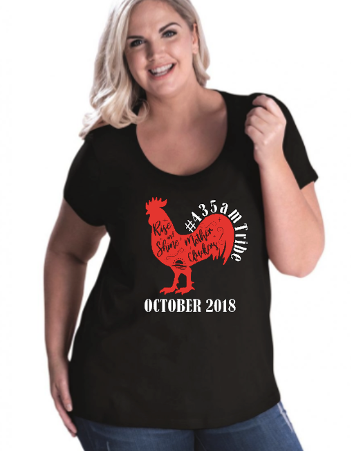 Motherclucker HRI 2018 (Rooster)- Curvy Premium Jersey T-Shirt
