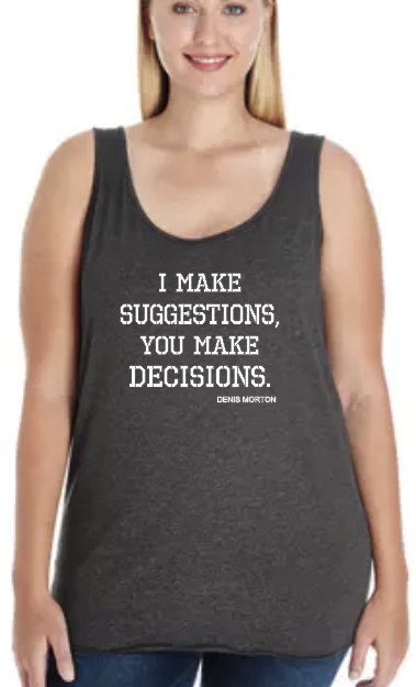 Denis Approved! Suggestions and Decisions-Curvy Premium Jersey Tank