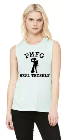 PMFG Heal Thyself (Curly Hair) - Muscle Tank