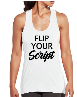 Flip Your Script- Backless Criss Cross Tank