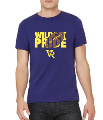 VR Wildcat Pride Football - Unisex Tee