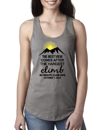 The Best View Comes After The Hardest Climb - Racerback Tank