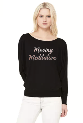 Moving Meditation- Flowy Off Shoulder T-shirt by Bella