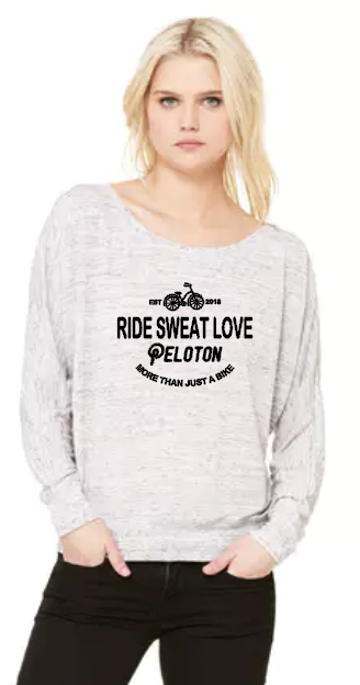 Ride Sweat Love- Flowy Off Shoulder T-shirt by Bella