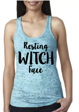 Resting Witch Face - Burnout Tank