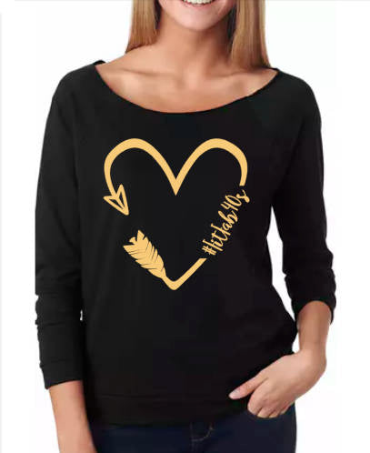 Love Your Tribe FitFab40s-Ladies' French Terry 3/4-Sleeve Raglan