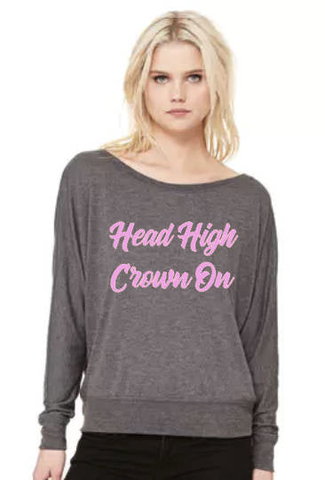 Head High Crown On - Flowy Off Shoulder T-shirt by Bella