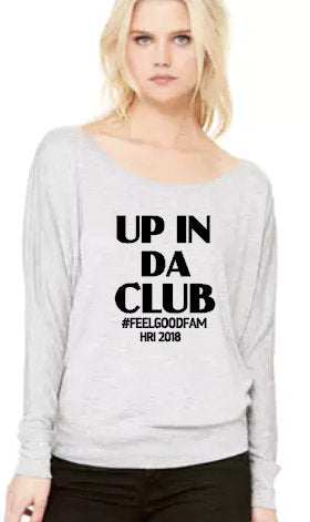 In Da Club- Flowy Off Shoulder T-shirt by Bella