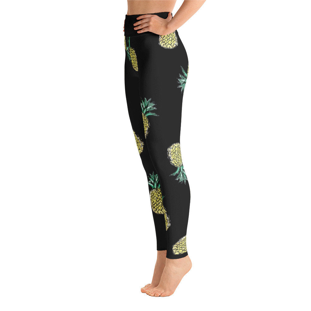 Pineapple-Yoga Leggings