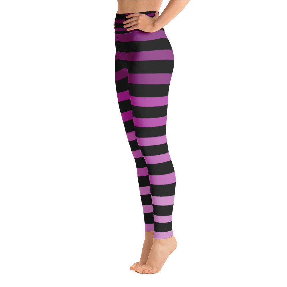 Ombré Striped Yoga Leggings