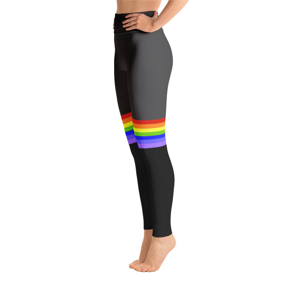 A Touch of Rainbow Yoga Leggings