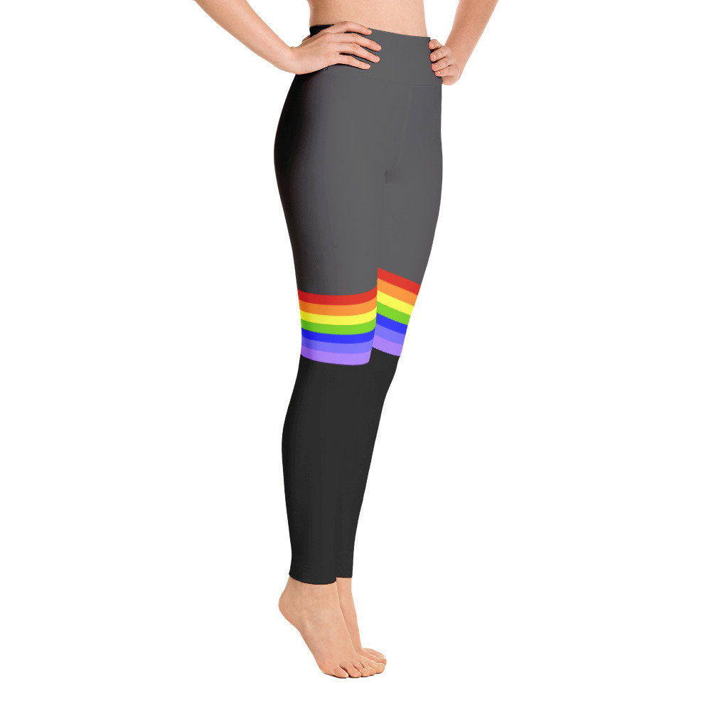 A Touch of Rainbow Yoga Leggings