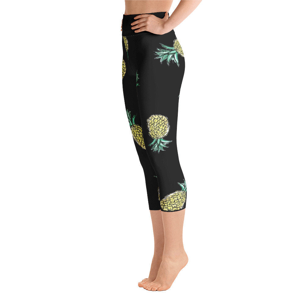 Pineapple - Yoga Capri Leggings