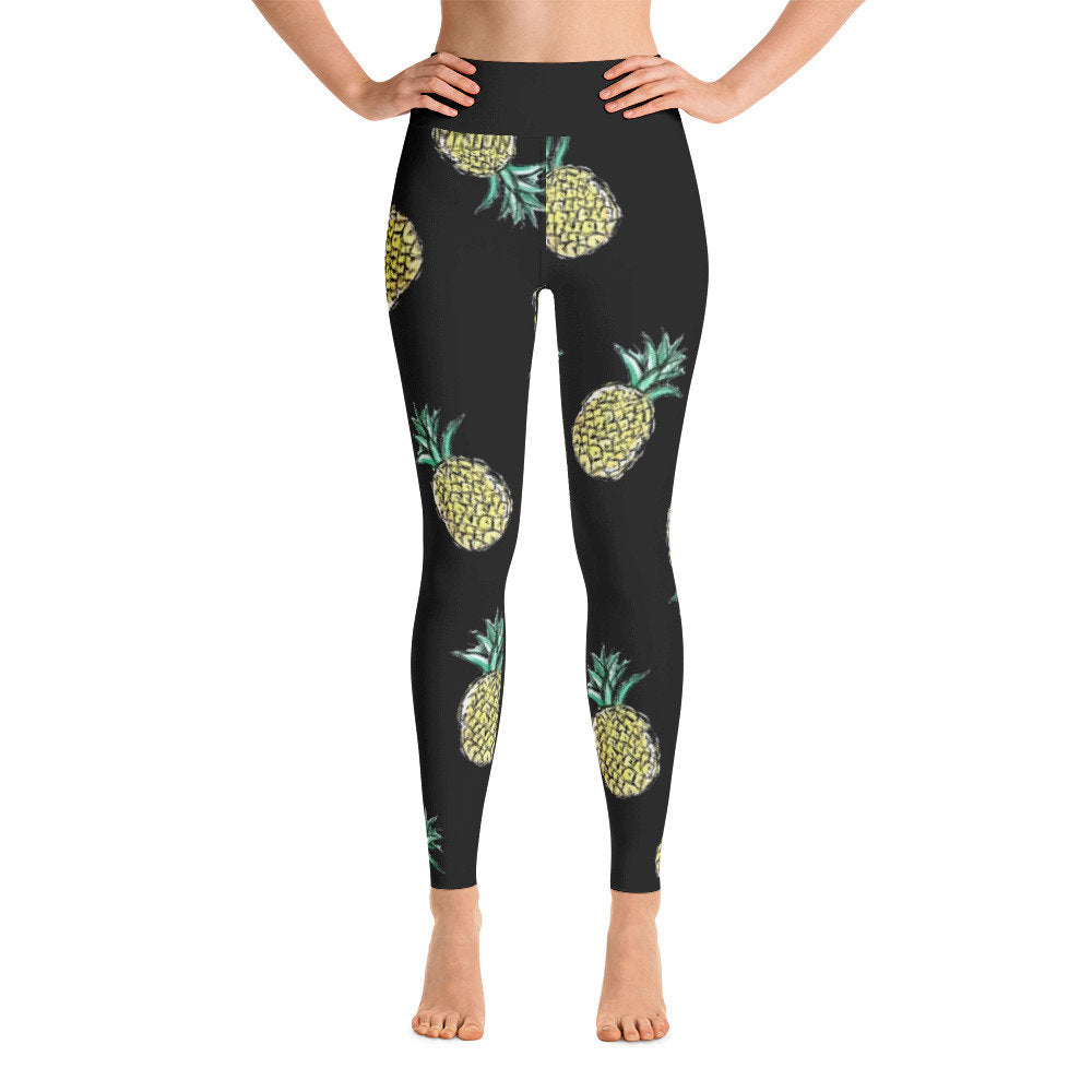 Pineapple-Yoga Leggings