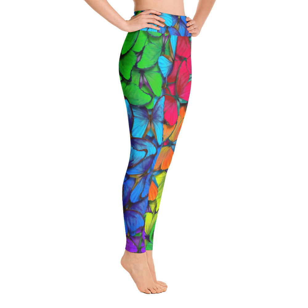 Happy Butterfly Yoga Leggings