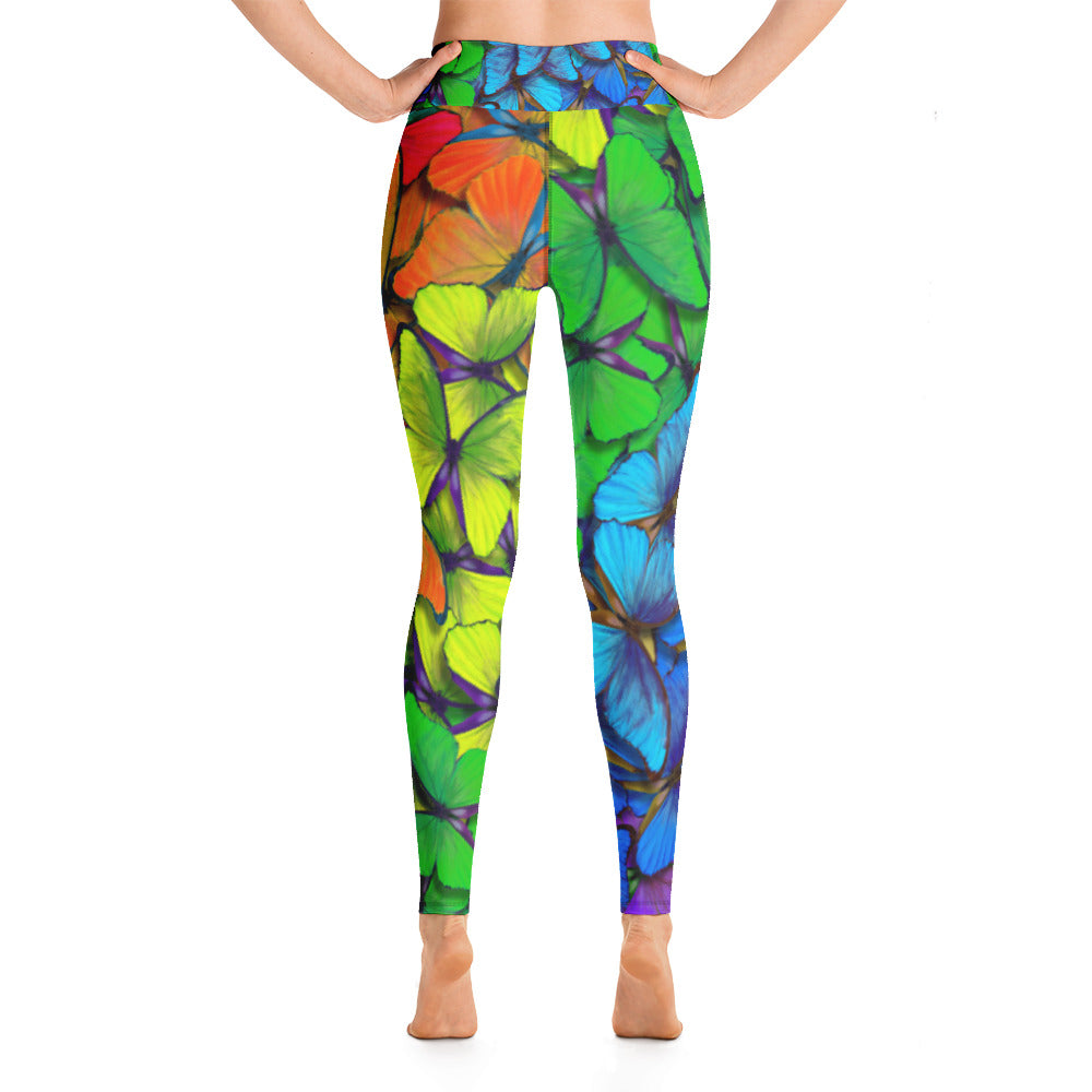 Happy Butterfly Yoga Leggings