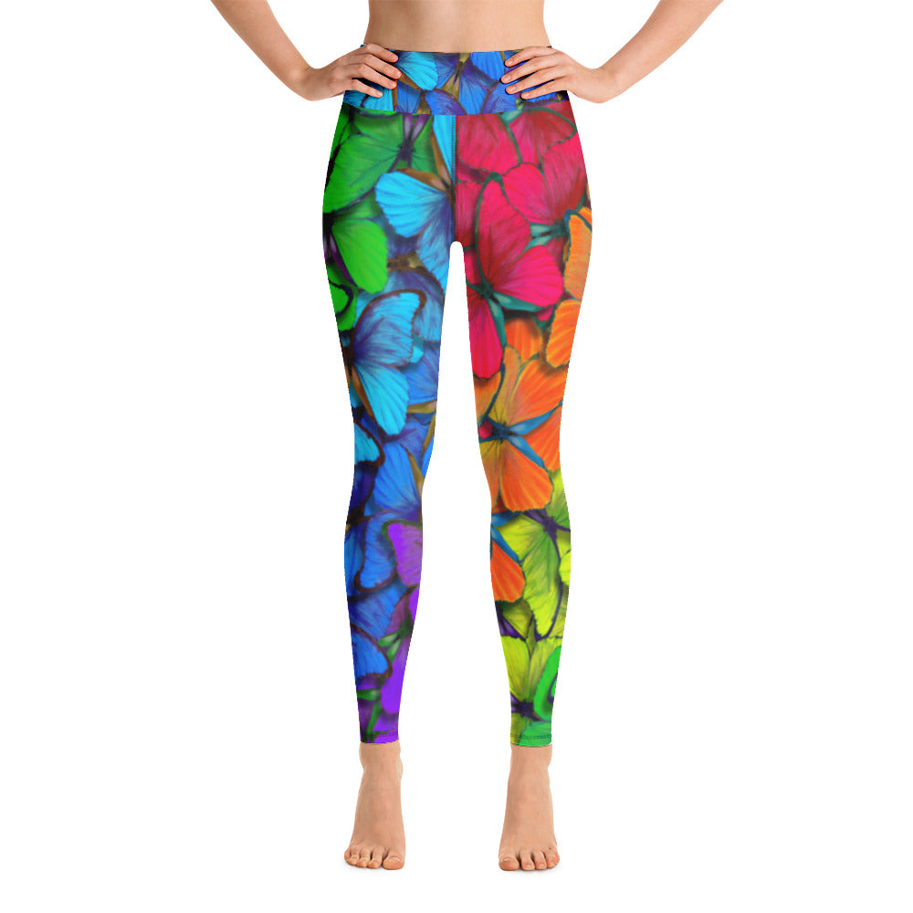 Happy Butterfly Yoga Leggings