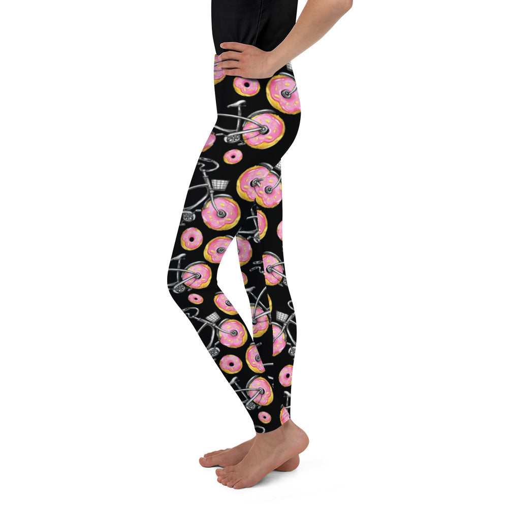Spinning for Donuts-Youth Leggings